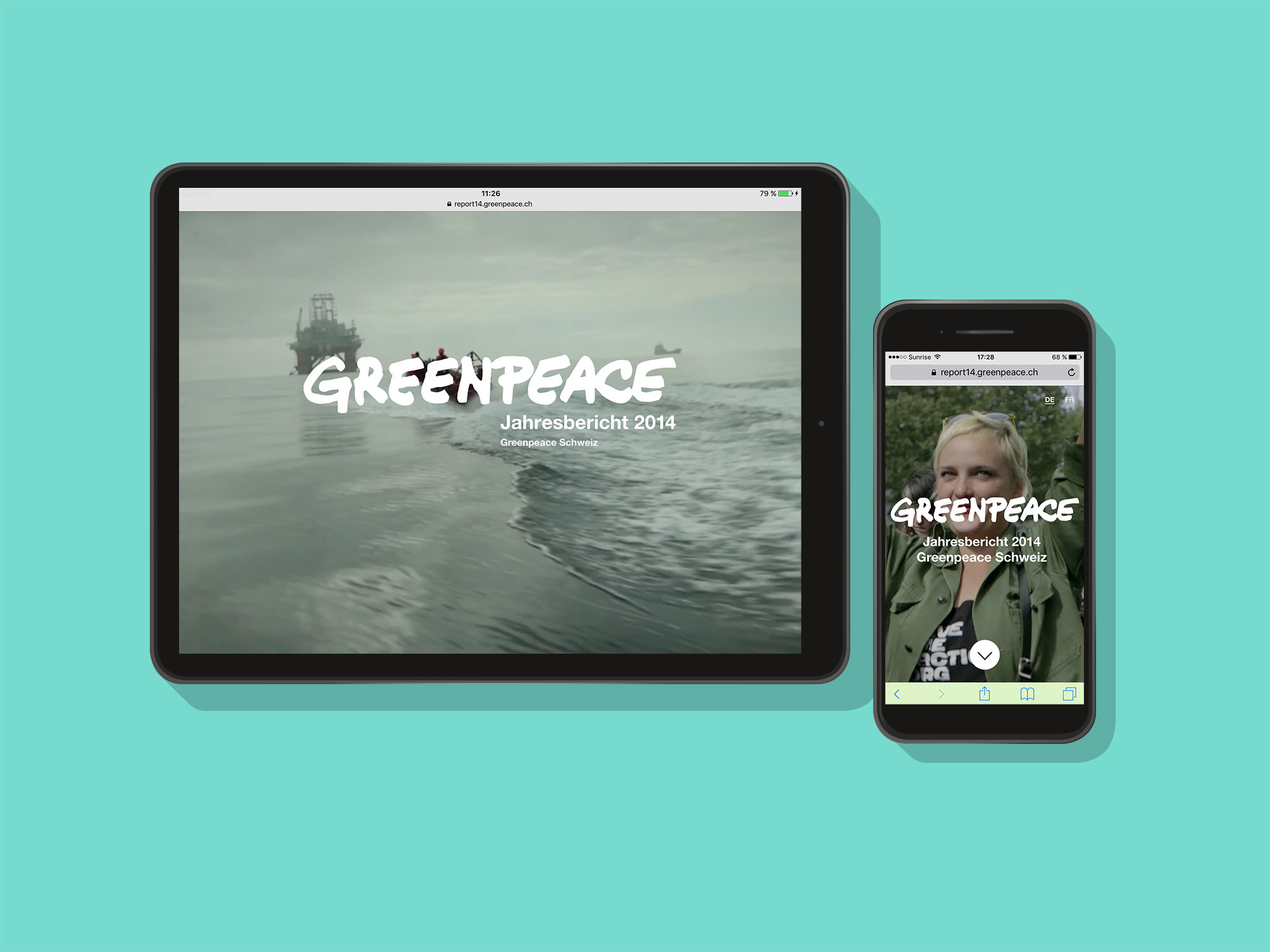 Greenpeace Web Mockup