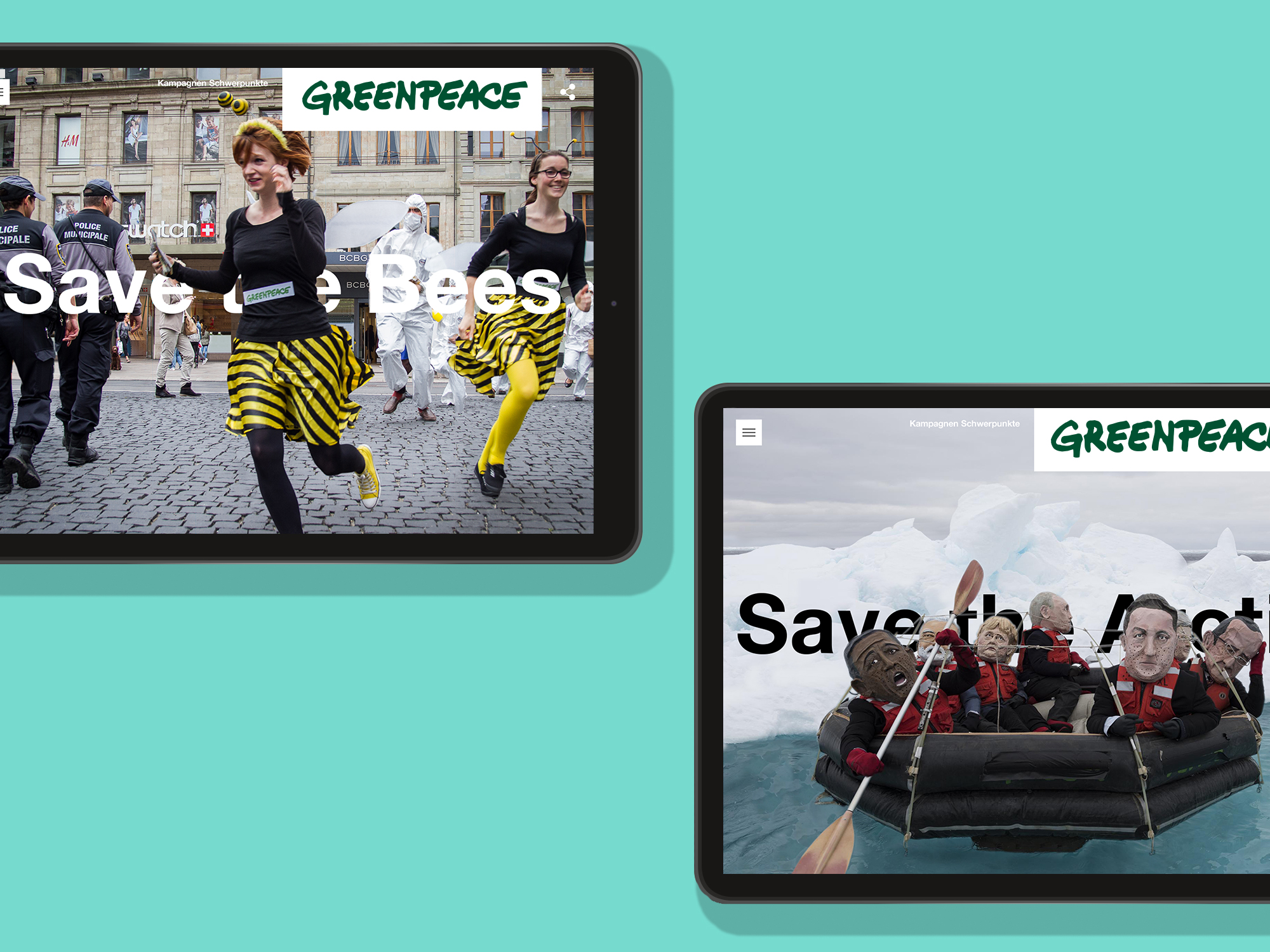 Greenpeace Website Mockup 2