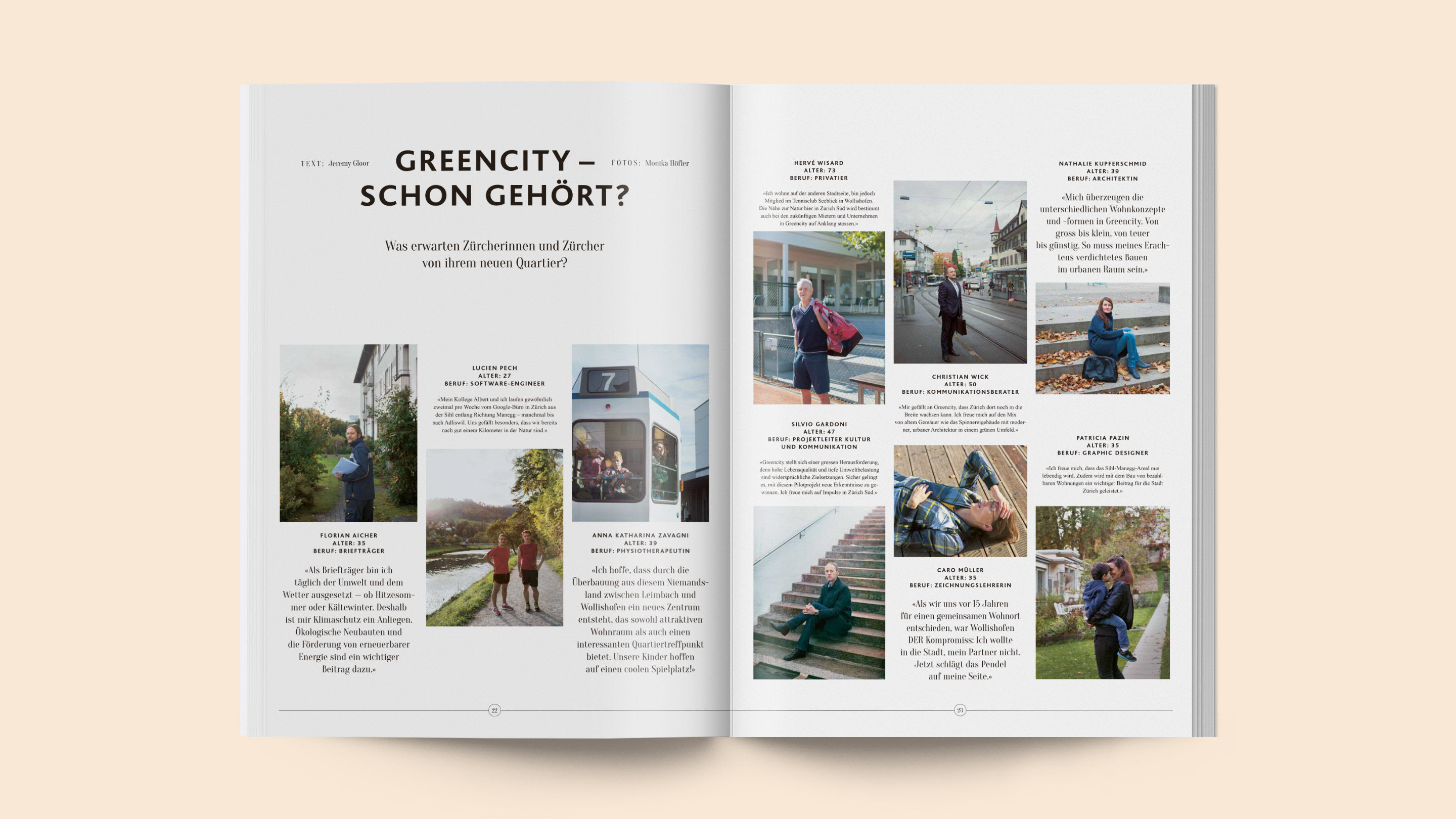 Einblick in das Greencity Magazin von Losinger Marazzi.