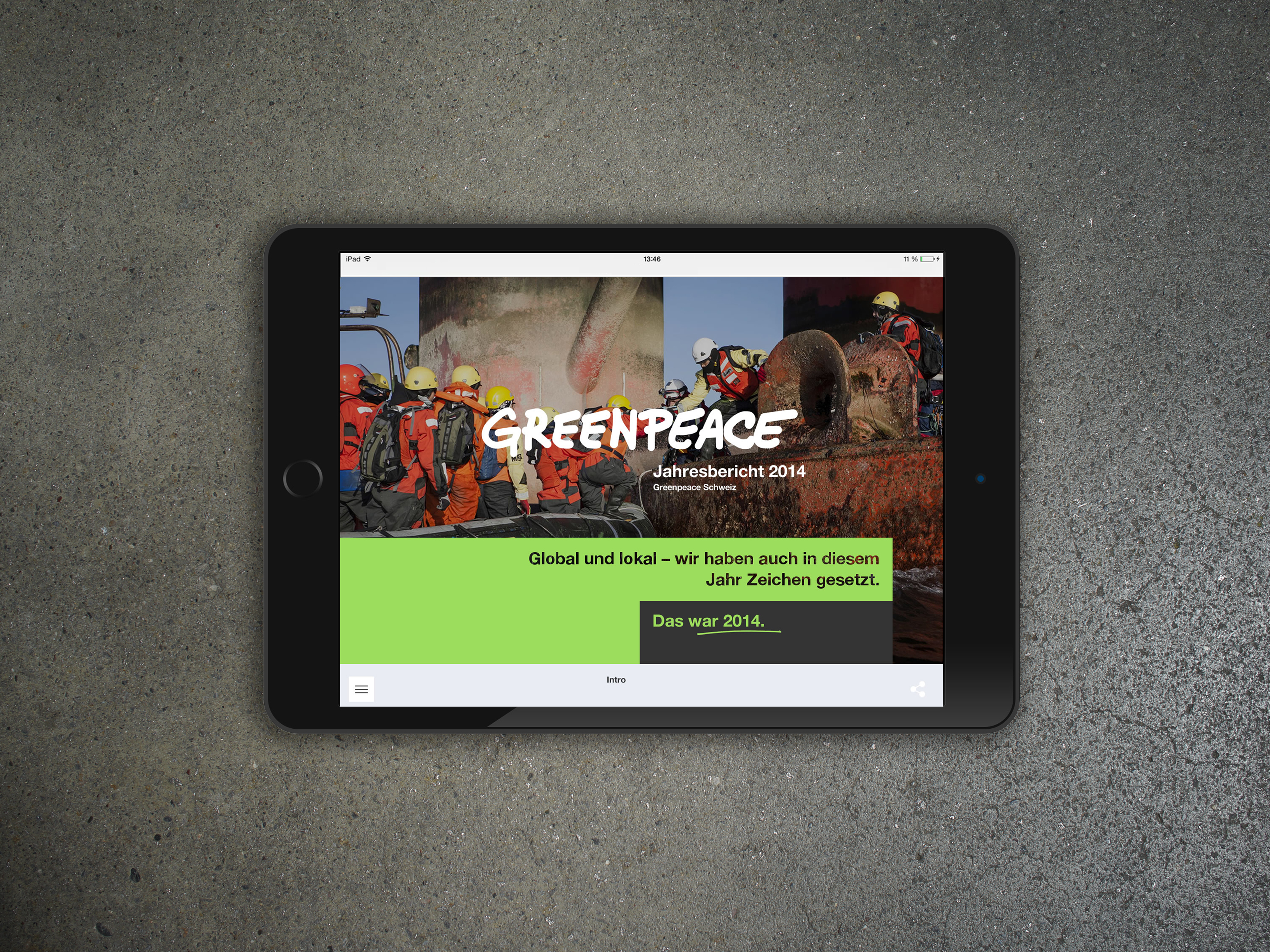 Greenpeace Website Mockup
